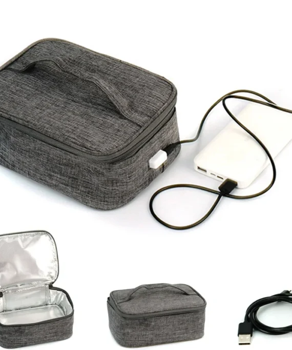 USB Electric Heating Bag Office School Car Outdoor Picnic Portable Bento Lunch Box Milk Drink Thermal Heated Packet 12V 24V 5V