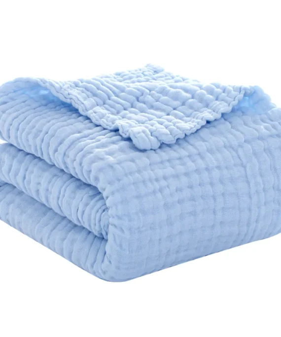 Baby Swaddle Blanket Muslin Newborn Wrap for Child Kids Boys Girls Bath Towel Infant Solid Soft Cotton Stroller Cover 105*105cm