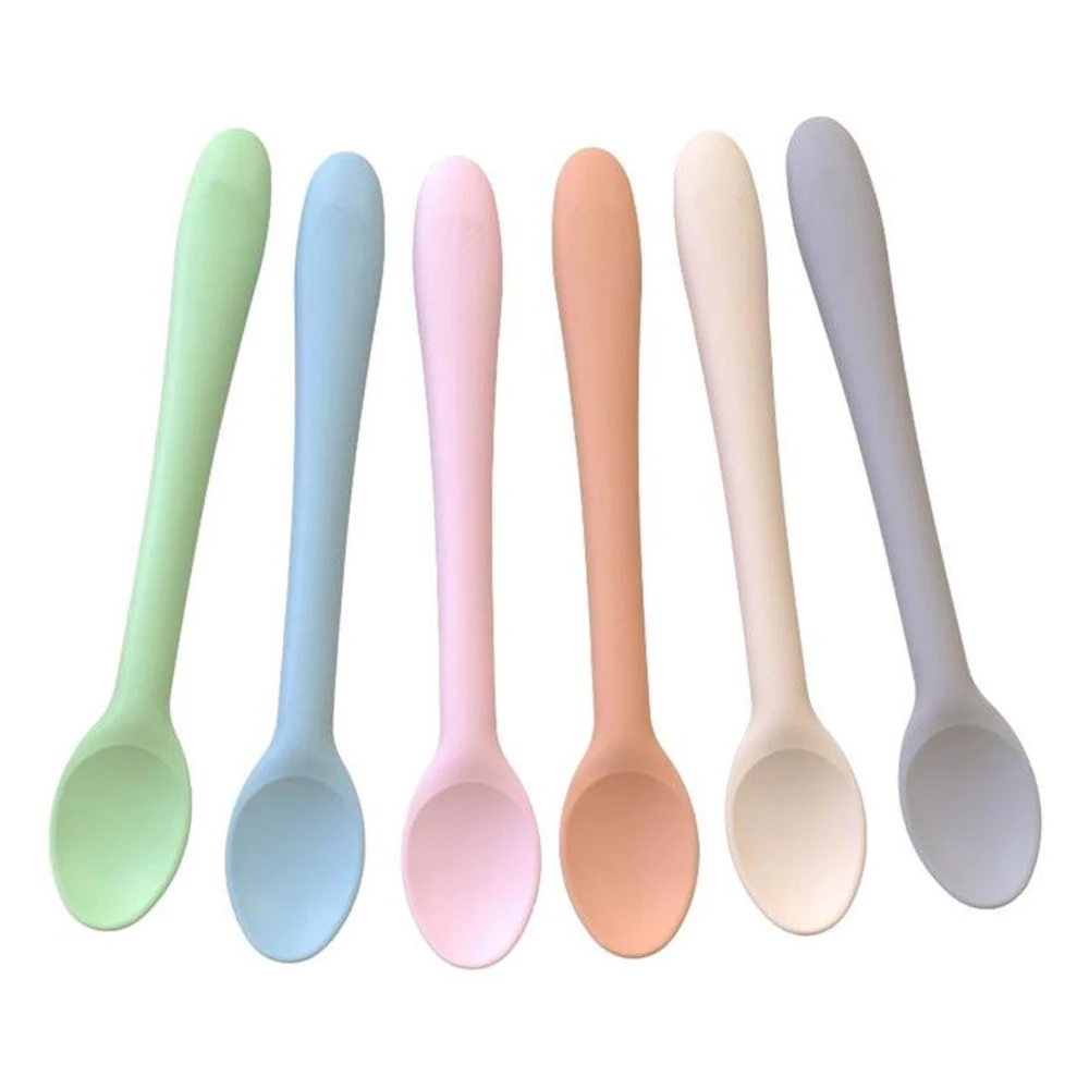 1/2 PCS Baby Learning Spoons Utensils Set Newborn Feeding Spoon Set Toddler Scoop Weaning Cutlery Children‘s Tablewar