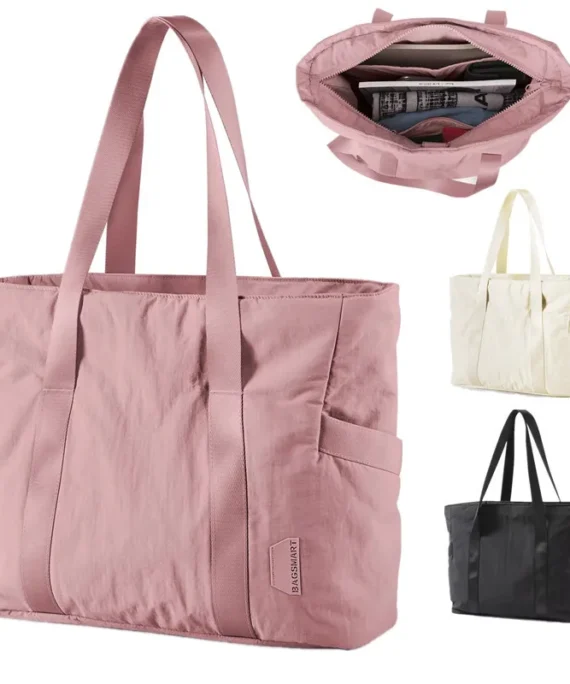 Women Tote Bag University Laptop Travel Tote diaper Gym Yoga Bag Shoulder Bag with Yoga Mat Buckle for Sports College Work